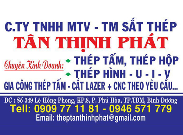 Công Ty TNHH MTV TM Sắt Thép Tân Thịnh Phát